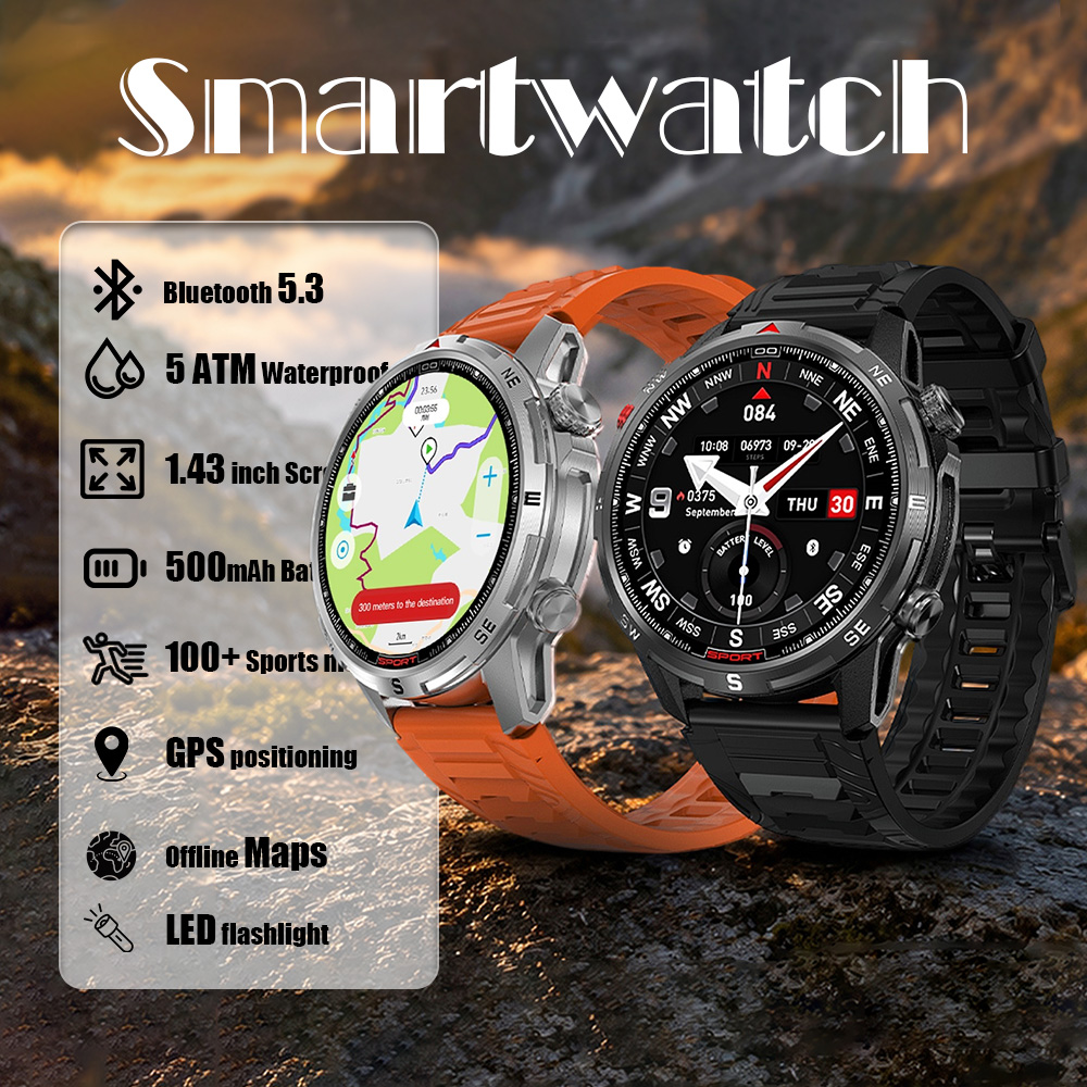 Smartwatch Health Watches - Умные часы DTG10 с AMOLED-дисплеем 1.43'',