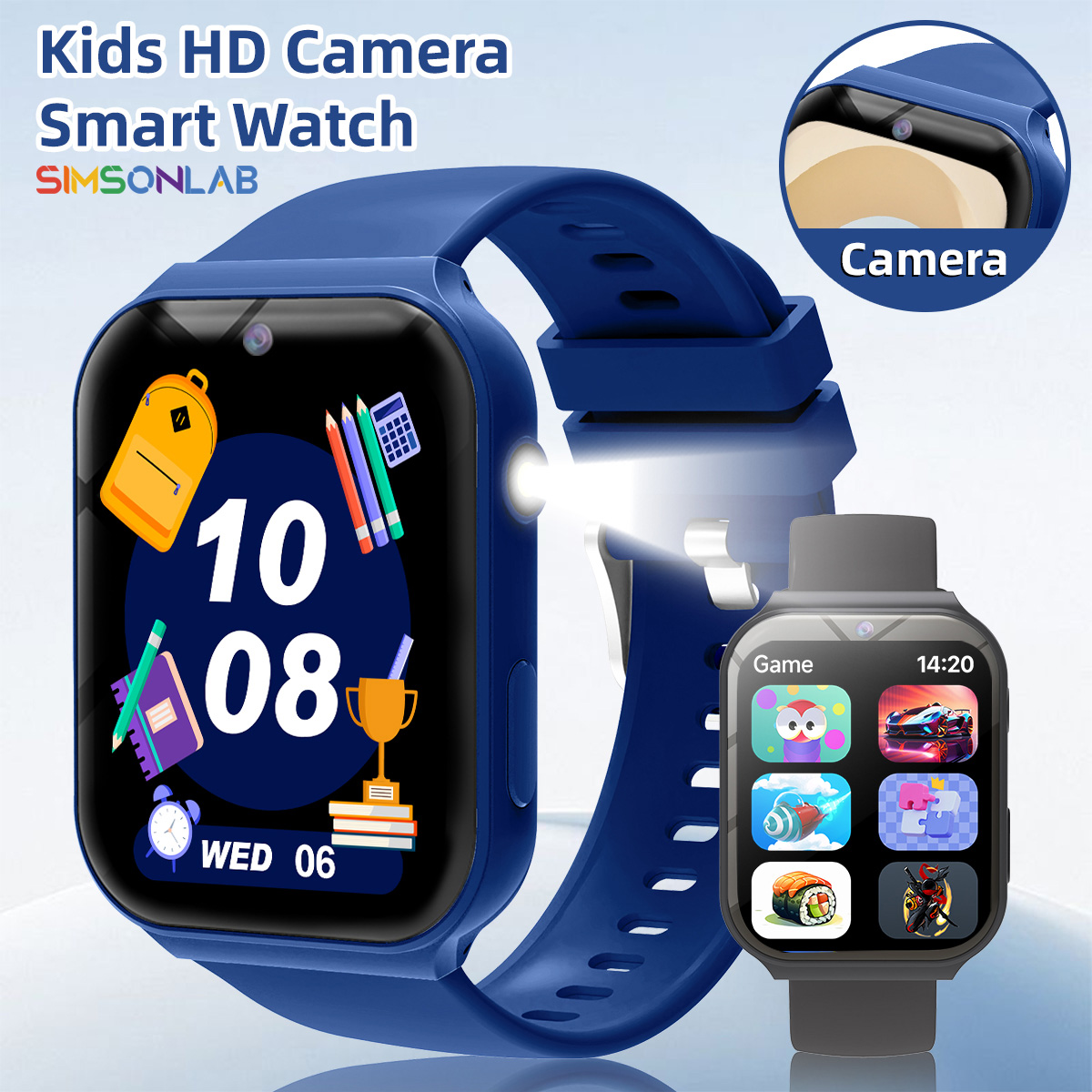Smartwatch Watches For Kid Boy - Умные часы 2026: Новинка! HD-камера, фонарик,