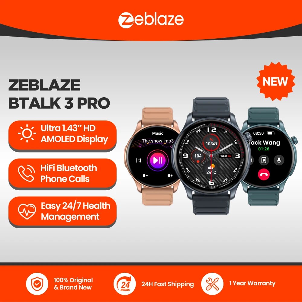 Smartwatch Health Watches - Новые умные часы Zeblaze Btalk 3