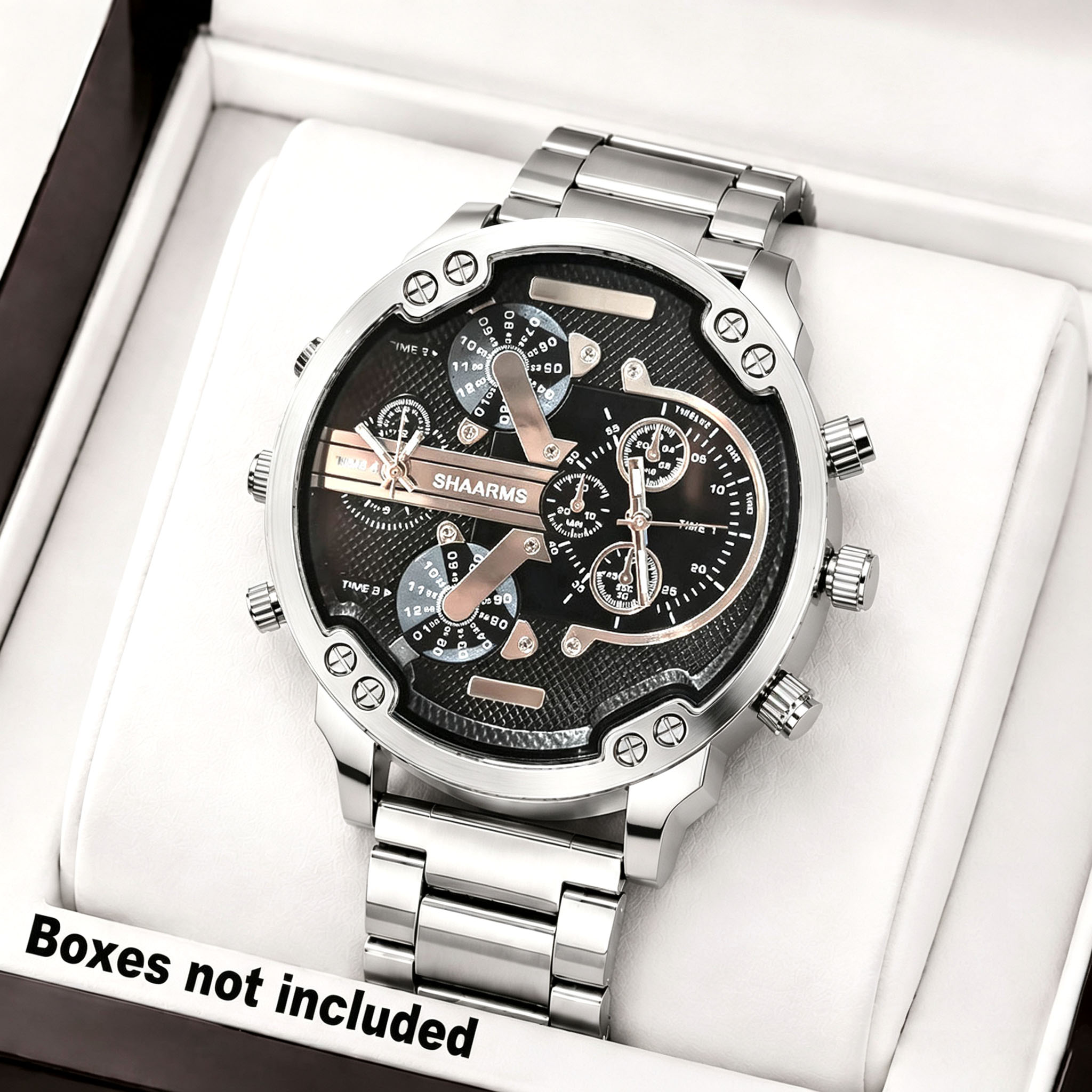 Watches Not Smartwatch - Серебристые повседневные мужские часы для бизнеса