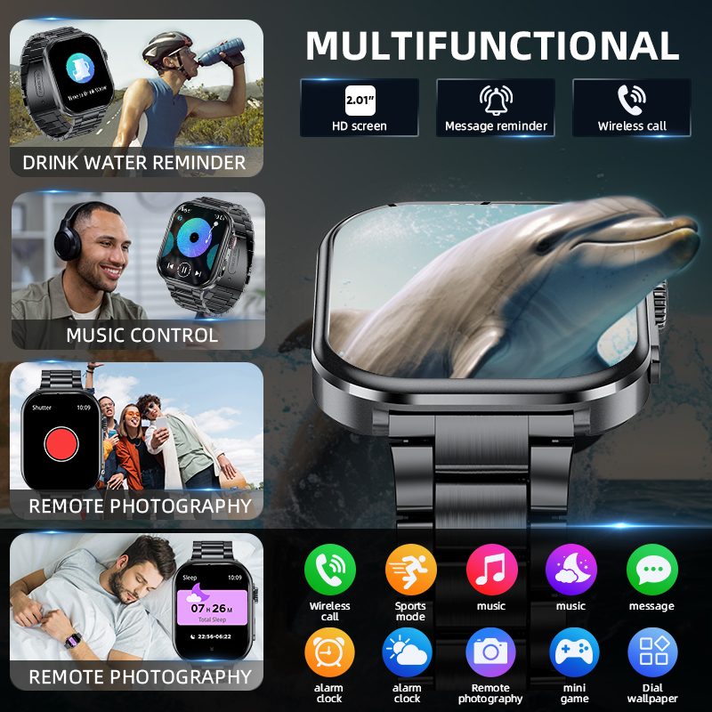 Смарт-часы LIGE для мужчин 202 – обзор и цена Smartwatch Health Watches For Men