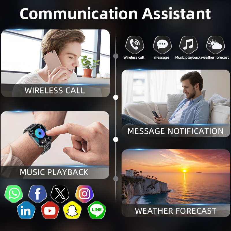 Смарт-часы LIGE для мужчин 202 – обзор и цена Smartwatch Health Watches For Men