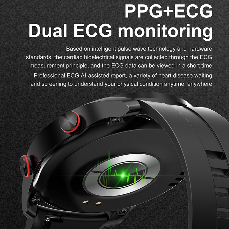 ECG+PPG Bluetooth Вызов Смарт  – обзор и цена Smartwatch Health Watches For Men