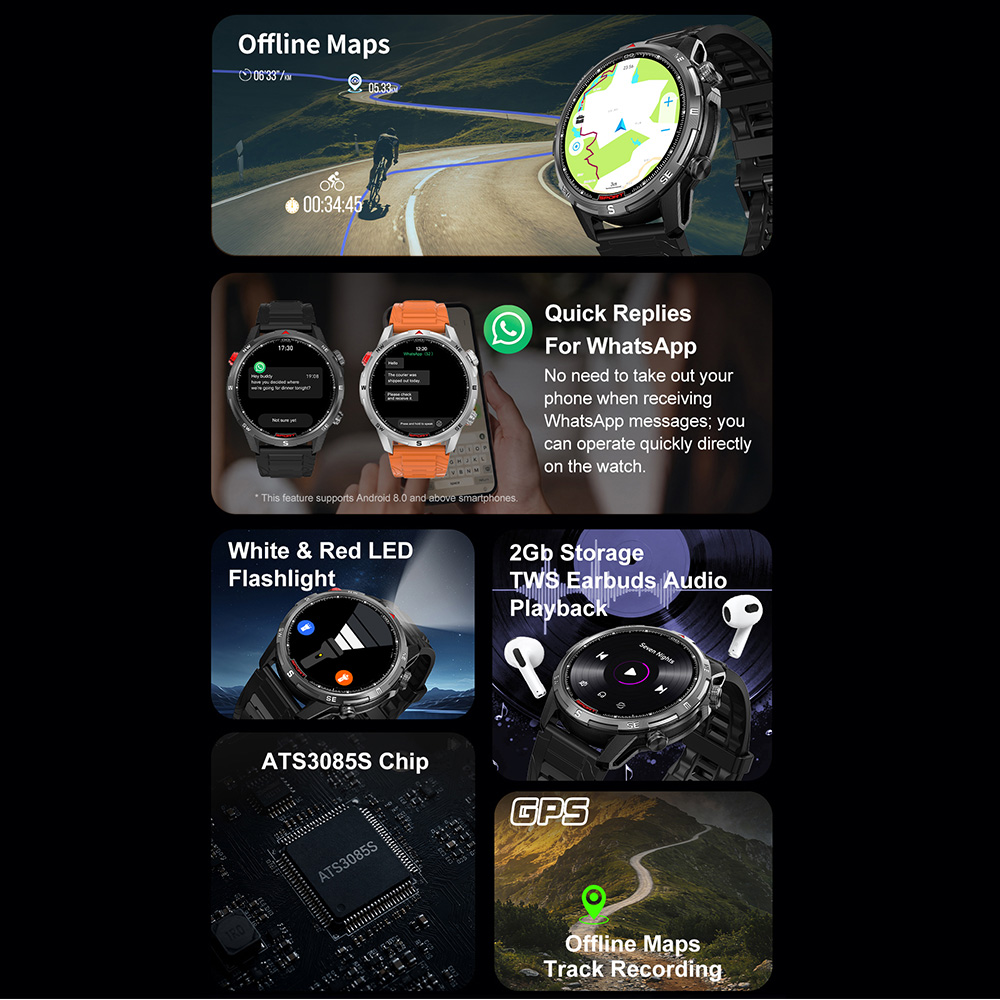 Умные часы DTG10 с AMOLED-дисп – обзор и цена Smartwatch Health Watches