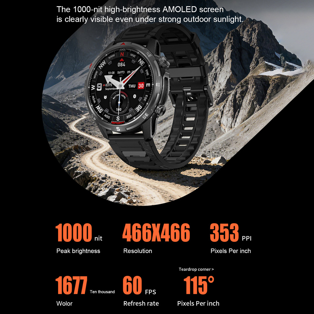 Умные часы DTG10 с AMOLED-дисп – обзор и цена Smartwatch Health Watches