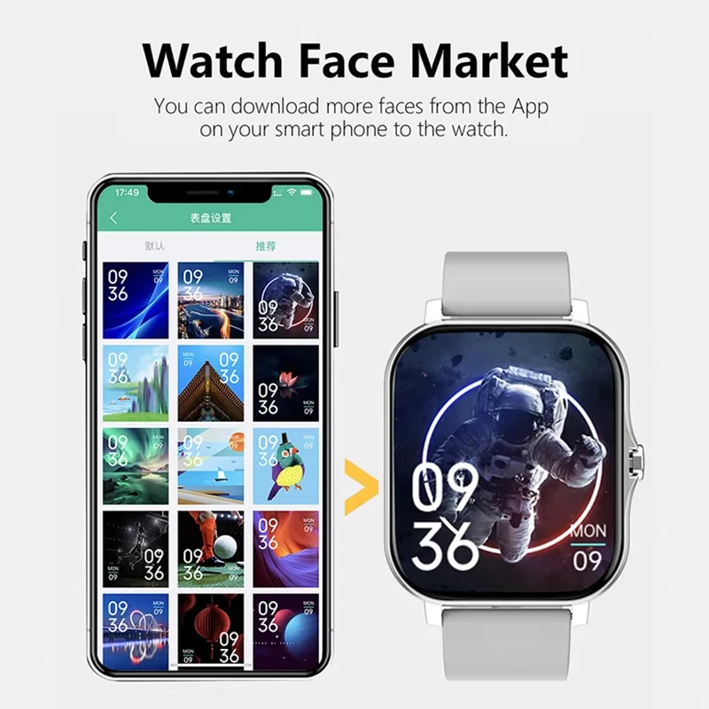 Смарт-часы Lenovo 1.83, водоне – обзор и цена Smartwatch Health Watches For Men