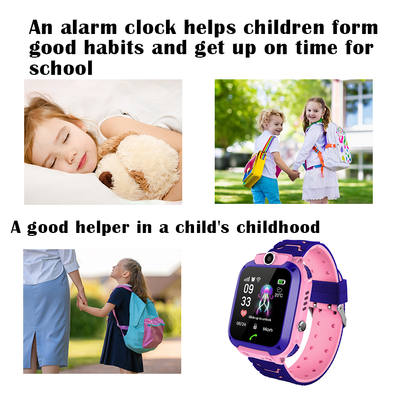 Детские умные часы Q12B с функ – обзор и цена Smartwatch Watches For Kid Boy With Gps