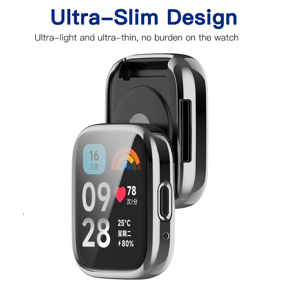 Защитный чехол из ТПУ для Xiao – обзор и цена Smartwatch Redmi Watches