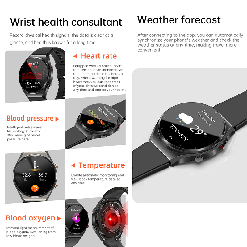 Умные часы GEJIAN с HD-экраном – обзор и цена Smartwatch Health Watches