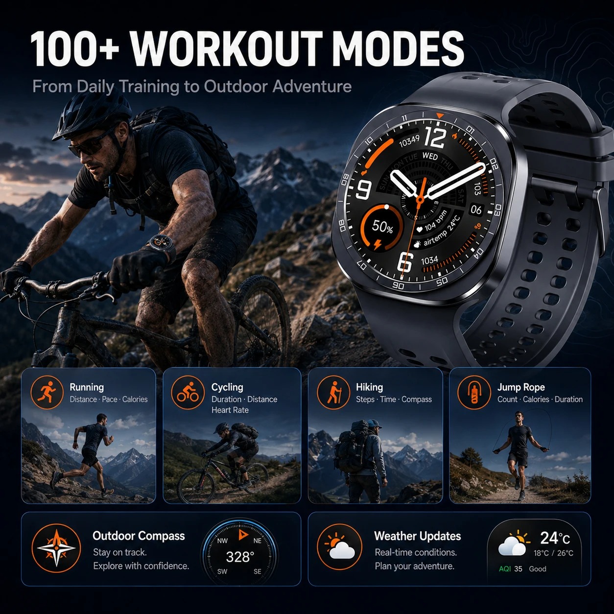 Новые умные часы Ultra 2 для м – обзор и цена Smartwatch Health Watches