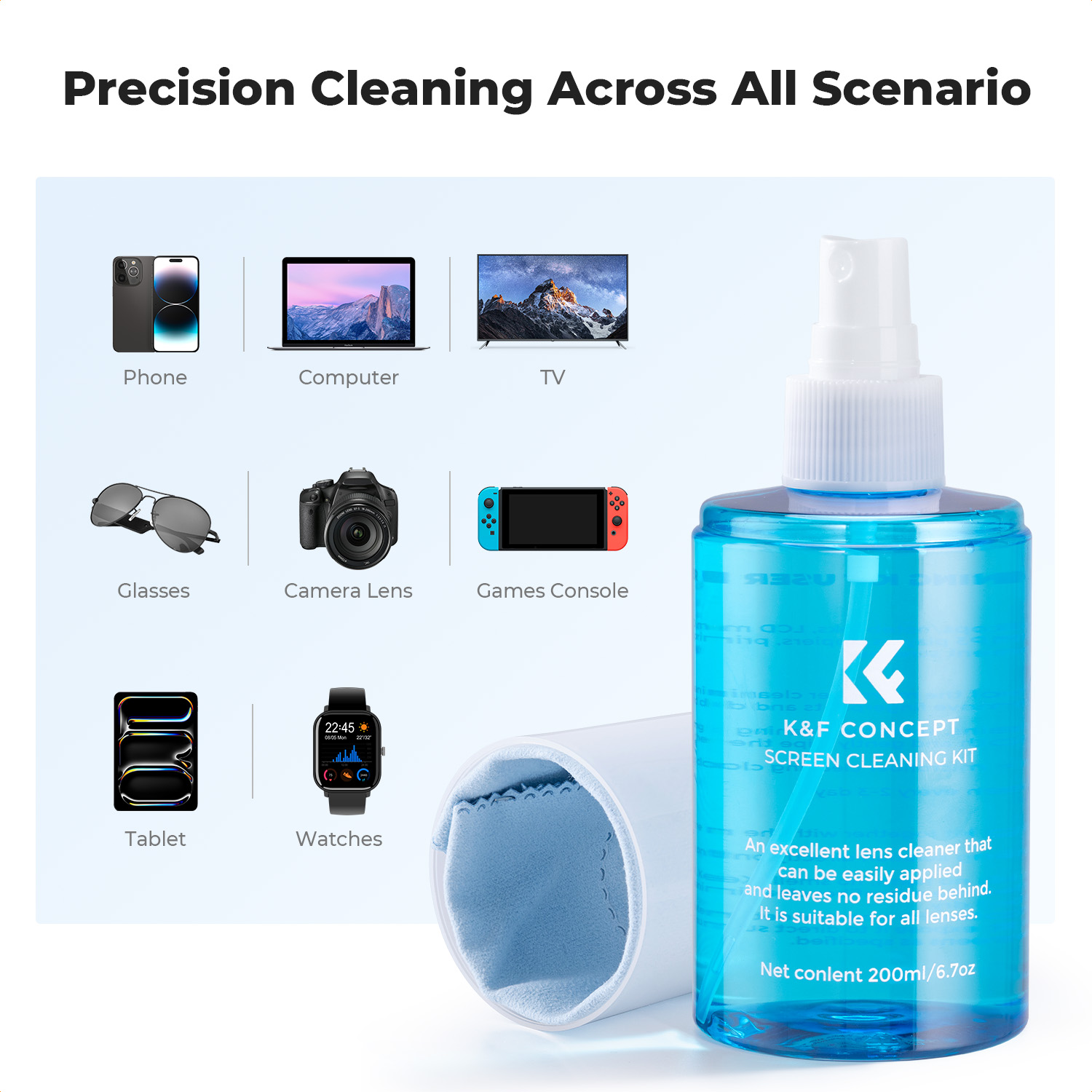Спрей для очистки экранов K&F  – обзор и цена Watch Polishing Cloth