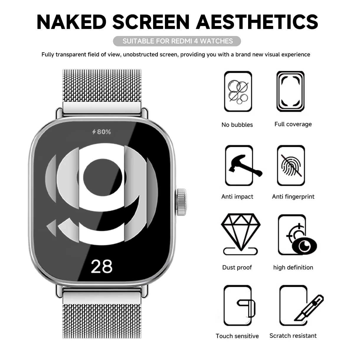Закаленное стекло для Xiaomi R – обзор и цена Smartwatch Redmi Watches