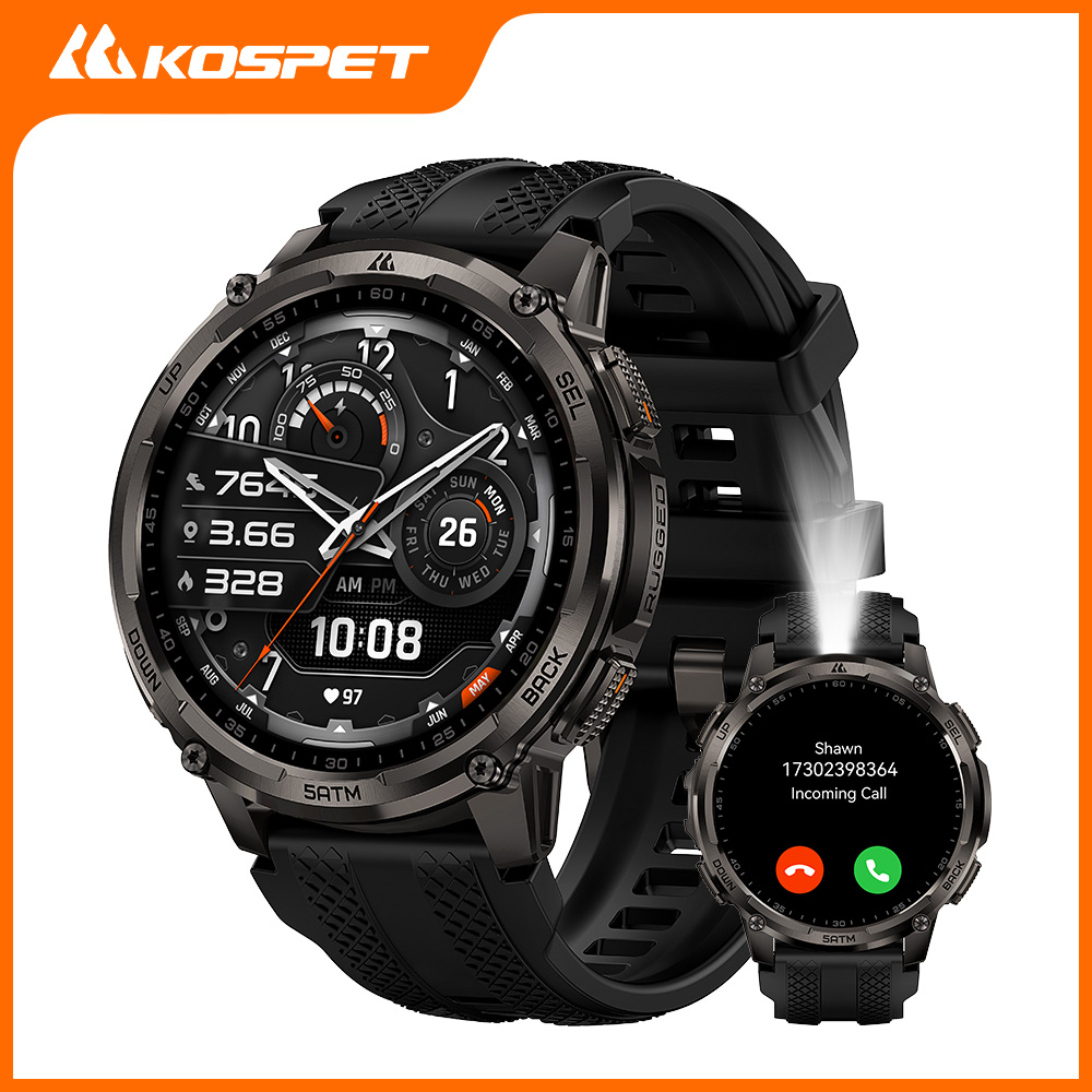 Умные часы KOSPET TANK T4C для – обзор и цена Smartwatch Health Watches