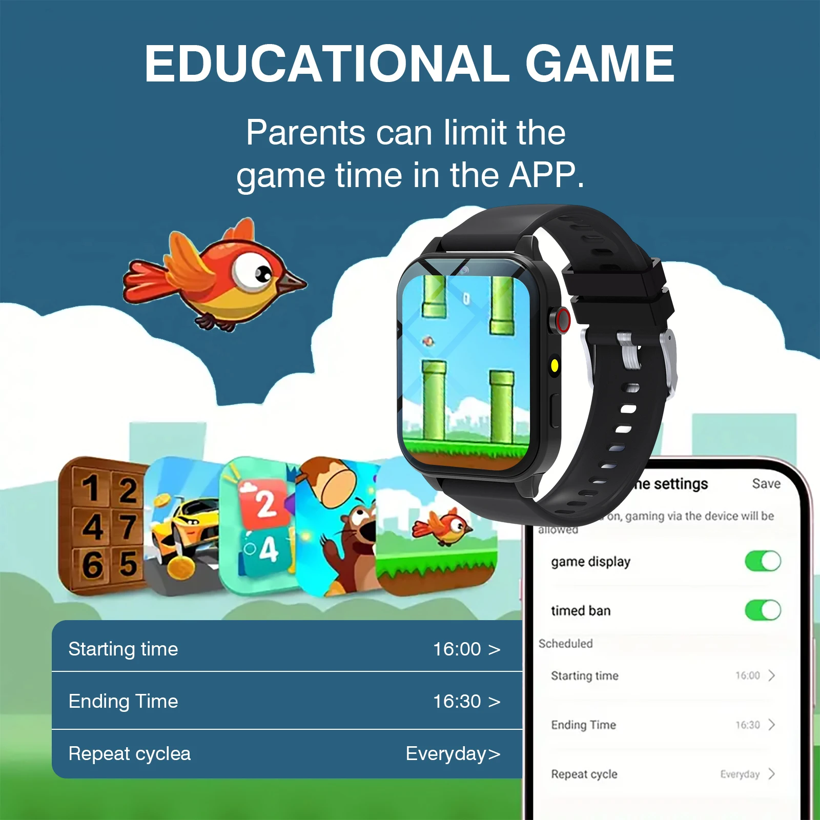Детские умные часы 18, игровая – обзор и цена Smartwatch Watches For Kid Boy