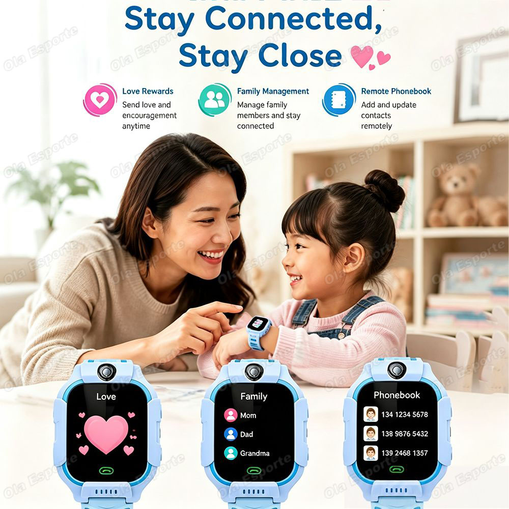 2027 Новые детские умные часы  – обзор и цена Smartwatch Watches For Kid Boy With Gps