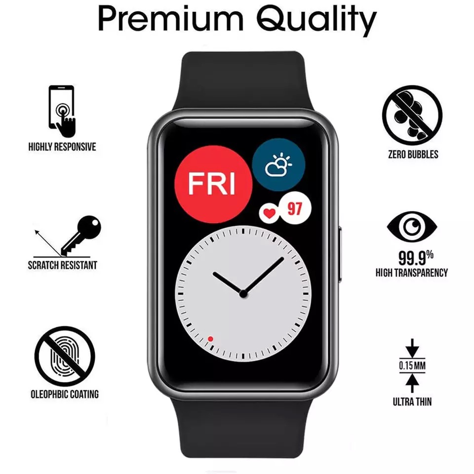 Защитное мягкое стекло для Hua – обзор и цена Huawei Smartwatch Watch Fit