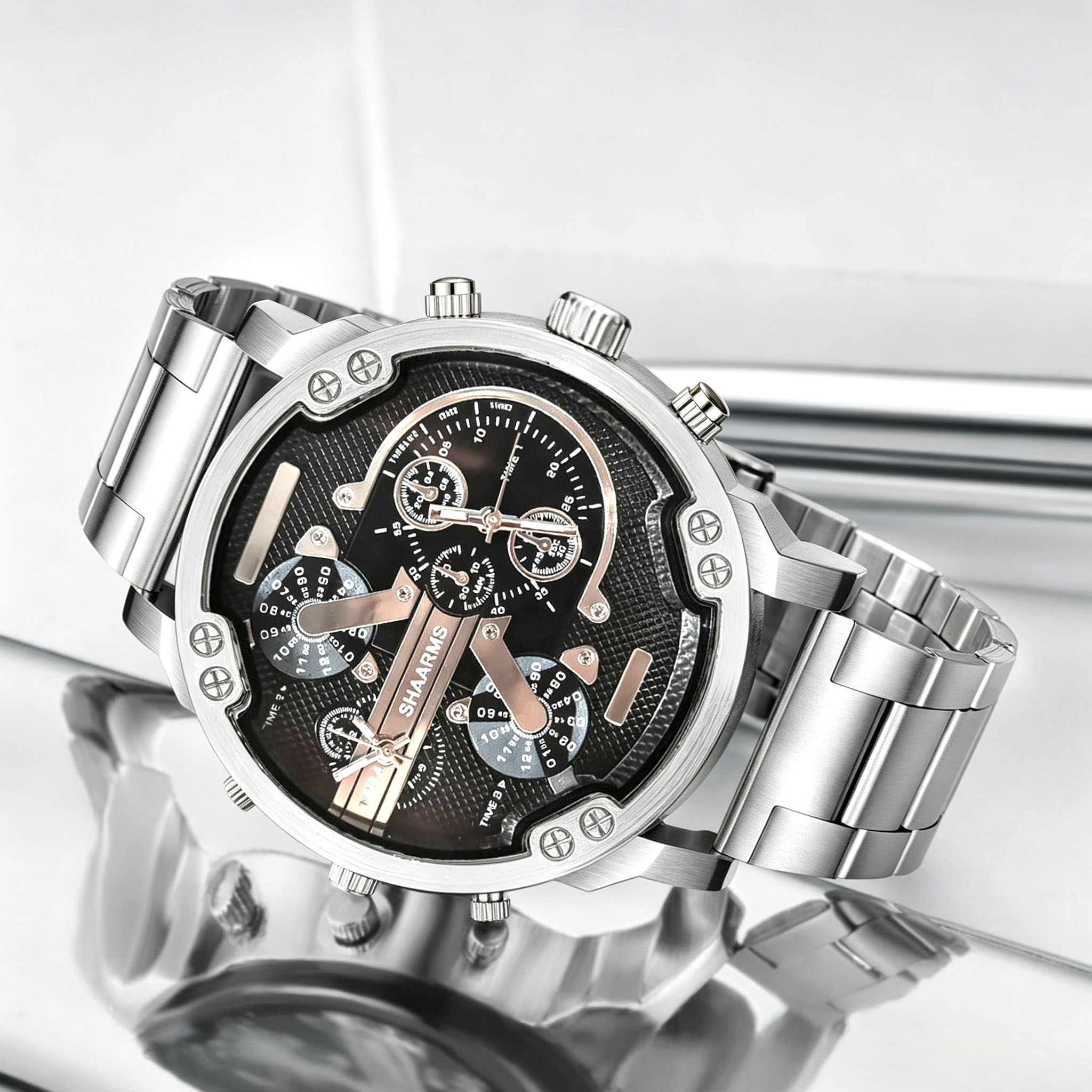 Серебристые повседневные мужск – обзор и цена Watches Not Smartwatch
