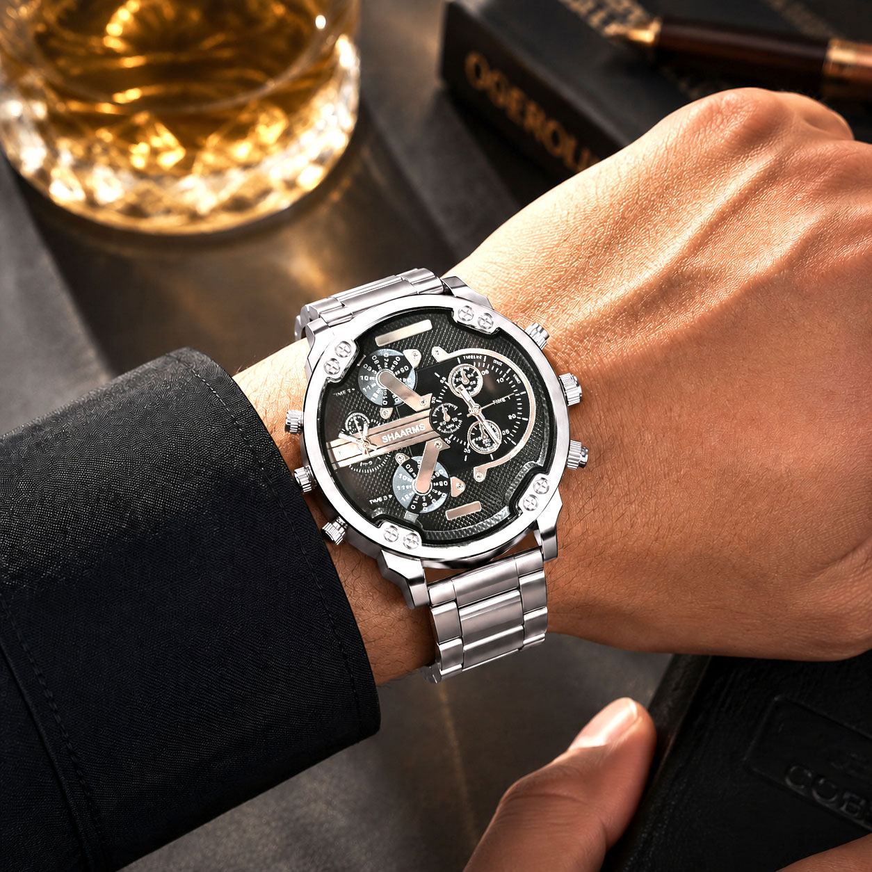 Серебристые повседневные мужск – обзор и цена Watches Not Smartwatch